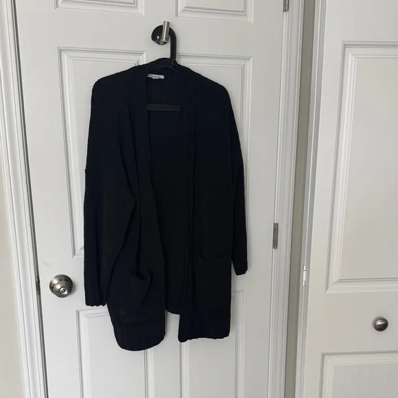 Oversized American Eagle Outfitters Classic Black Cardigan - Picture 1 of 5